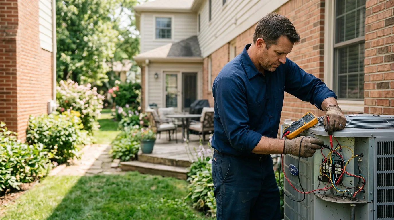 HVAC technician working near Glenwood, NY